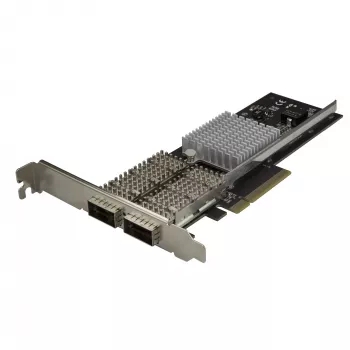 StarTech.com Divu Portu 40G QSFP+ Tīkla Karte - Intel XL710 Atvērts QSFP+ Konverģents Adapteris - PCIe 40 Gigabitu Ethernet Servera NIC - 40GbE Šķiedras Optikas LAN Karte - Dell PowerEdge HPE ProLiant