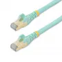 StarTech.com 2m CAT6a Ethernet kabelis - 10 Gigabit ekranēts RJ45 100W PoE pagarinātājs - 10GbE STP tīkla kabelis ar sprieguma atslogotāju - Aqua individuāli testēts / vadi UL sertificēti / TIA