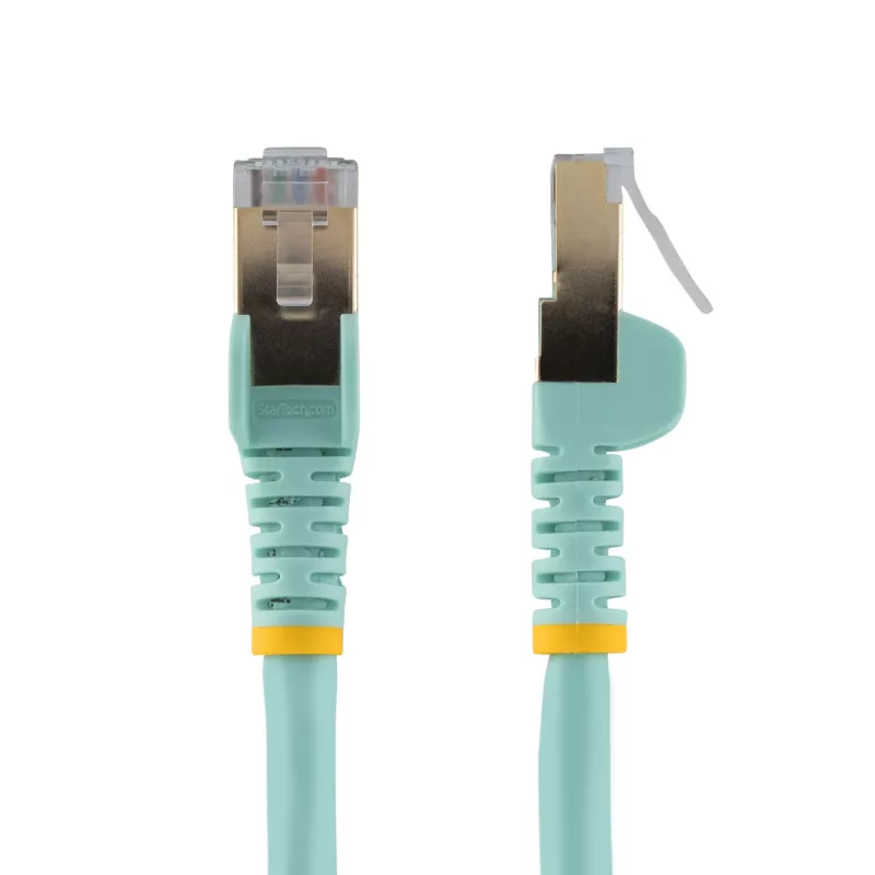 StarTech.com 2m CAT6a Ethernet kabelis - 10 Gigabit ekranēts RJ45 100W PoE pagarinātājs - 10GbE STP tīkla kabelis ar sprieguma atslogotāju - Aqua individuāli testēts / vadi UL sertificēti / TIA