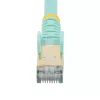 StarTech.com 2m CAT6a Ethernet kabelis - 10 Gigabit ekranēts RJ45 100W PoE pagarinātājs - 10GbE STP tīkla kabelis ar sprieguma atslogotāju - Aqua individuāli testēts / vadi UL sertificēti / TIA