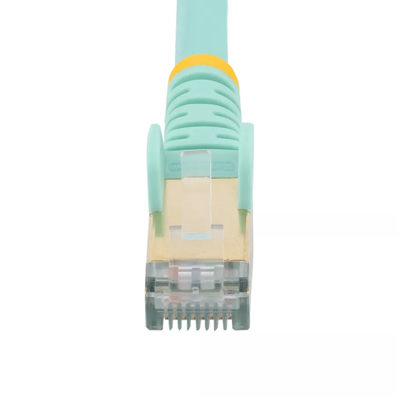 StarTech.com 2m CAT6a Ethernet kabelis - 10 Gigabit ekranēts RJ45 100W PoE pagarinātājs - 10GbE STP tīkla kabelis ar sprieguma atslogotāju - Aqua individuāli testēts / vadi UL sertificēti / TIA