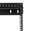 StarTech.com 15U 19 collu sienas montāžas tīkla statīvs - regulējams dziļums 12-20 collas, 2 statņu atvērtais rāmis serveru telpai AV/datu/IT komunikāciju/datoru aprīkojumam/komutatoram ar būrspriegotājuzgriežņiem un skrūvēm
