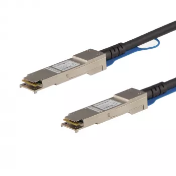 StarTech.com MSA saderīgs 5m 40G QSFP+ uz QSFP+ tiešā savienojuma Twinax kabelis - 40 GbE QSFP+ vara DAC 40 Gbps zema enerģijas patēriņa pasīvais raiduztvērēja modulis DAC
