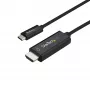 StarTech.com 1m USB-C uz HDMI kabelis - 4K 60Hz USB Type-C uz HDMI 2.0 video adaptera kabelis - saderīgs ar Thunderbolt 3 - klēpjdatoram uz HDMI monitoru/displeju - DP 1.2 Alt Mode HBR2 - melns
