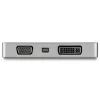 StarTech.com USB-C daudzportu video adapteris ar HDMI, VGA, Mini DisplayPort vai DVI - USB Type-C monitora adapteris uz HDMI 2.0 vai mDP 1.2 (4K 60Hz) - VGA vai DVI (1080p) - Kosmosa pelēks alumīnijs