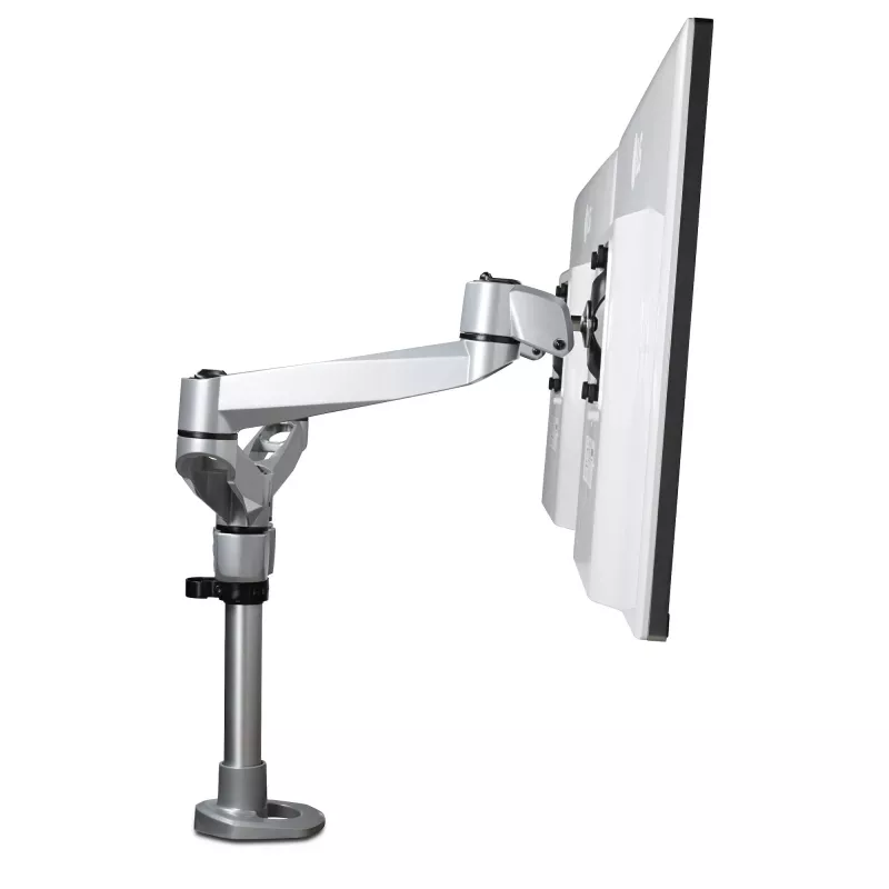 StarTech.com Divu Monitoru Piestiprināšanas Kronšteins - Premium Artikulējošs Monitora Kronšteins - līdz 30 collu VESA Displejiem - Augstuma Regulējams - Rotācija/Sasvēršana/Pagriešana - Skava/Caurums - Sudrabs