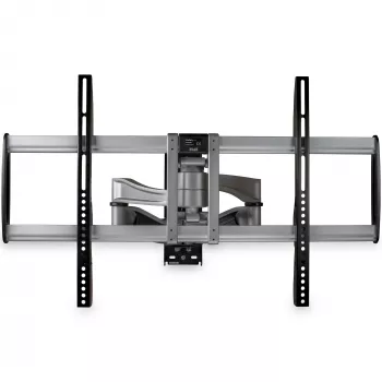 StarTech.com pilnas kustības TV sienas stiprinājums - smagās slodzes grozāms kronšteins 32 inch līdz 75 inch (75 kg) VESA displejiem - universāls regulējams slīpums/pagrieziens plakanā ekrāna roka - sudrabs