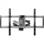StarTech.com pilnas kustības TV sienas stiprinājums - smagās slodzes grozāms kronšteins 32 inch līdz 75 inch (75 kg) VESA displejiem - universāls regulējams slīpums/pagrieziens plakanā ekrāna roka - sudrabs