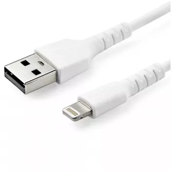 StarTech.com 2 m balts USB-A uz Lightning kabelis – izturīgs, pastiprināts ar aramidšķiedru, Apple MFi sertificēts lādēšanas/sinhronizācijas kabelis iPad/iPhone 12