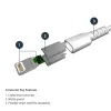 StarTech.com 2 m balts USB-A uz Lightning kabelis – izturīgs, pastiprināts ar aramidšķiedru, Apple MFi sertificēts lādēšanas/sinhronizācijas kabelis iPad/iPhone 12