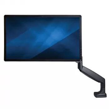 StarTech.com Galda Monitora Pamatne - Smagās Slodzes Ergonomiska VESA Monitora Roka - Vienam 9kg Displejam - Pilna Kustība, Augstuma Regulēšana, Šarnīrveida - Alumīnijs - C-Skava/Caurums - Melna
