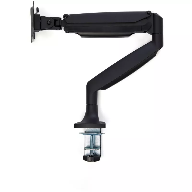 StarTech.com Galda Monitora Pamatne - Smagās Slodzes Ergonomiska VESA Monitora Roka - Vienam 9kg Displejam - Pilna Kustība, Augstuma Regulēšana, Šarnīrveida - Alumīnijs - C-Skava/Caurums - Melna