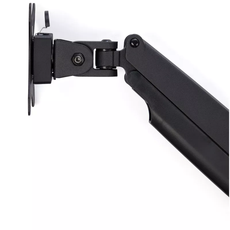 StarTech.com Galda Monitora Pamatne - Smagās Slodzes Ergonomiska VESA Monitora Roka - Vienam 9kg Displejam - Pilna Kustība, Augstuma Regulēšana, Šarnīrveida - Alumīnijs - C-Skava/Caurums - Melna