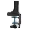 StarTech.com Galda Monitora Pamatne - Smagās Slodzes Ergonomiska VESA Monitora Roka - Vienam 9kg Displejam - Pilna Kustība, Augstuma Regulēšana, Šarnīrveida - Alumīnijs - C-Skava/Caurums - Melna