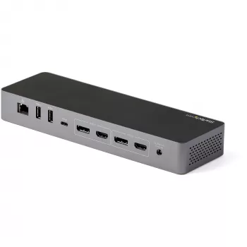 StarTech.com USB-C Docking Station MacBook Pro/Air M1-M4, Thunderbolt saderīga, HDMI/DisplayPort, Divi 4K 60Hz/Viens 8K, 96W PD, USB 10Gbps