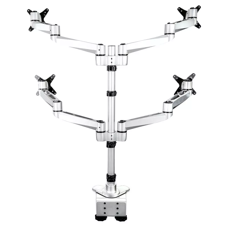 StarTech.com ARMQUADPS četru monitoru stiprinājums, VESA, līdz 27 collām, sudraba