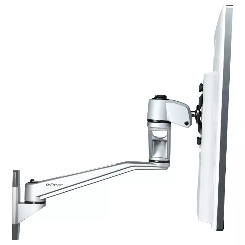 StarTech.com Sienas Montāžas Monitora Pamatne - Artikulējoša Ergonoma VESA Sienas Pamatne - 20 collas (52 cm) Gara - Vienam Ekrānam līdz 34 collām - Grozāma/Slīpma/Rotējama - Regulējams Ekrāna Turētājs