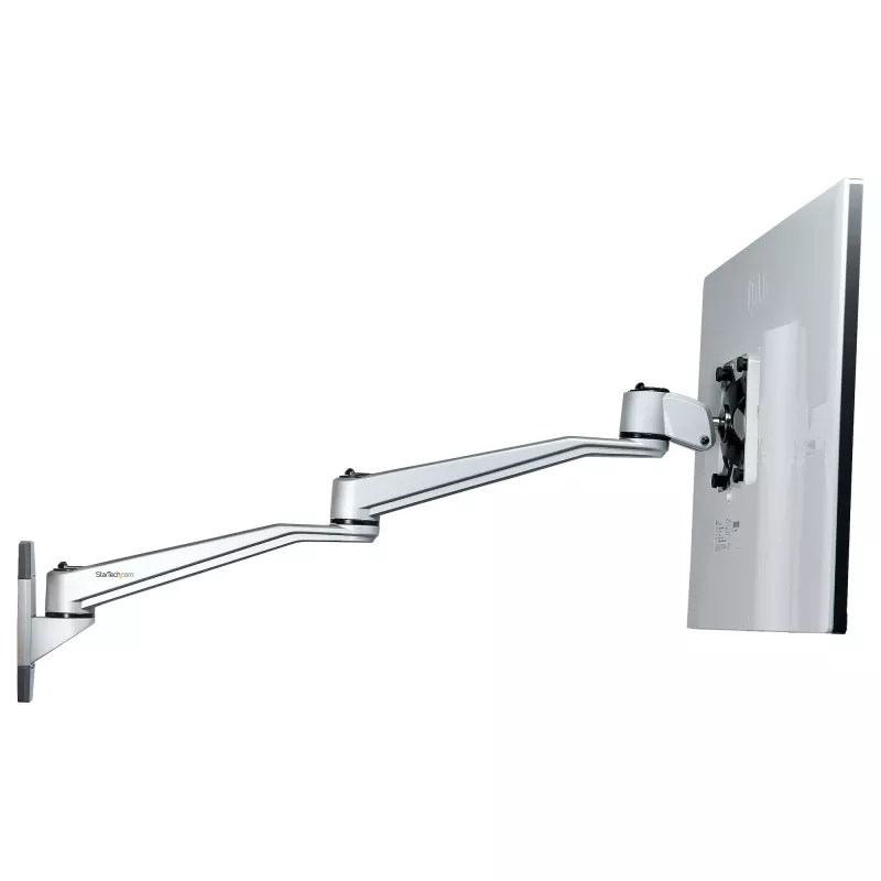 StarTech.com Sienas Montāžas Monitora Pamatne - Artikulējoša Ergonoma VESA Sienas Pamatne - 20 collas (52 cm) Gara - Vienam Ekrānam līdz 34 collām - Grozāma/Slīpma/Rotējama - Regulējams Ekrāna Turētājs