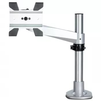 StarTech.com Monitora Stiprinājums - VESA vai Apple iMac/Thunderbolt vai Īpaši Plats Ekrāns līdz 14kg - Locīkļu Augstuma Regulējams Viena Monitora Galda Stiprinājums - Skava/Caurums