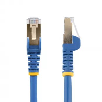 StarTech.com 10m CAT6a Ethernet kabelis - 10 Gigabit ekranēts Snagless RJ45 100W PoE pagarinātājs - 10GbE STP tīkla kabelis ar sprieguma mazinātāju - Zils, individuāli testēts / vadi UL sertificēti / TIA