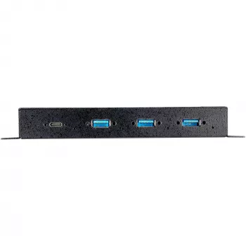 StarTech.com 4 portu USB-C centrmezgls 10Gbps - Metāla industriāls USB Type-C centrmezgls ar 3xUSB-A un 1xUSB-C - ESD un pārsprieguma aizsardzība - USB-C vai USB-A resursdators - Pašbarots, montējams USB 3.2/3.1 Gen 2 centrmezgls