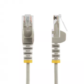 StarTech.com 1,5 m CAT6 vads – Slīms – Bezķēdes RJ45 savienotāji – Pelēks