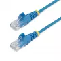 StarTech.com 2,5 m CAT6 kabelis – plāns – RJ45 savienotāji ar aizsargcilpiņu – zils