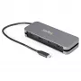 StarTech.com 4 portu USB-C centrmezgls - 4x USB-A - USB 3.2 Gen 1 (5Gbps) - barots no USB - pārnēsājams USB-C uz USB-A adapteris klēpjdatoram - 28,5 cm kabelis ar kabeļa uztīšanu