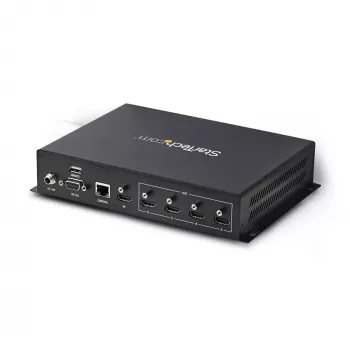 StarTech.com 2x2 HDMI Video Wall kontrolieris - 4K 60Hz HDMI 2.0 ieeja uz 4x 1080p izeju - Video sienas procesors vairāku ekrānu displejam - Video sienas sadalītājs - RS232/Ethernet vadība