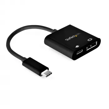 StarTech.com USB-C uz DisplayPort adapteris ar Power Delivery - 8K 60Hz / 4K 120Hz USB Type-C uz DP 1.4 video pārveidotājs ar 60W PD caurlaišanas uzlādi - HBR3 - Thunderbolt 3 saderīgs