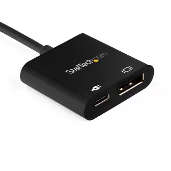 StarTech.com USB-C uz DisplayPort adapteris ar Power Delivery - 8K 60Hz / 4K 120Hz USB Type-C uz DP 1.4 video pārveidotājs ar 60W PD caurlaišanas uzlādi - HBR3 - Thunderbolt 3 saderīgs