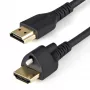 StarTech.com 1m HDMI kabelis ar bloķēšanas skrūvi - 4K 60Hz HDR - ātrgaitas HDMI 2.0 monitors kabelis ar bloķēšanas skrūvi drošam savienojumam - HDMI kabelis ar Ethernet - M/M