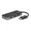 StarTech.com 3 Portu Multi Monitora Adapteris - DisplayPort 1.4 uz 3x 4K DisplayPort Video Sadalītājs - Divkāršs vai Trīskāršs 4K - Portatīvā/Galddatora DisplayPort MST Hubs Vairākiem Monitoriem - Tikai Windows Datoriem