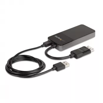 StarTech.com 3 Portu Multi Monitora Adapteris - DisplayPort 1.4 uz 3x 4K DisplayPort Video Sadalītājs - Divkāršs vai Trīskāršs 4K - Portatīvā/Galddatora DisplayPort MST Hubs Vairākiem Monitoriem - Tikai Windows Datoriem