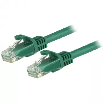 StarTech.com 7,5 m CAT6 Ethernet kabelis - zaļš CAT 6 Gigabit Ethernet vads - 250 MHz 100 W PoE RJ45 UTP tīkla/spraudņa vads bez aizķeršanās ar sprieguma mazinātāju, individuāli testēts
