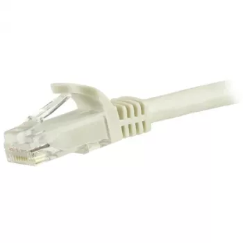 StarTech.com 1,5m CAT6 Ethernet kabelis - balts CAT 6 Gigabit Ethernet vads - 250MHz 100W PoE RJ45 UTP tīkla/pievienošanas vads, bez aizķeršanās, ar sprieguma atvieglojumu, individuāli pārbaudīts