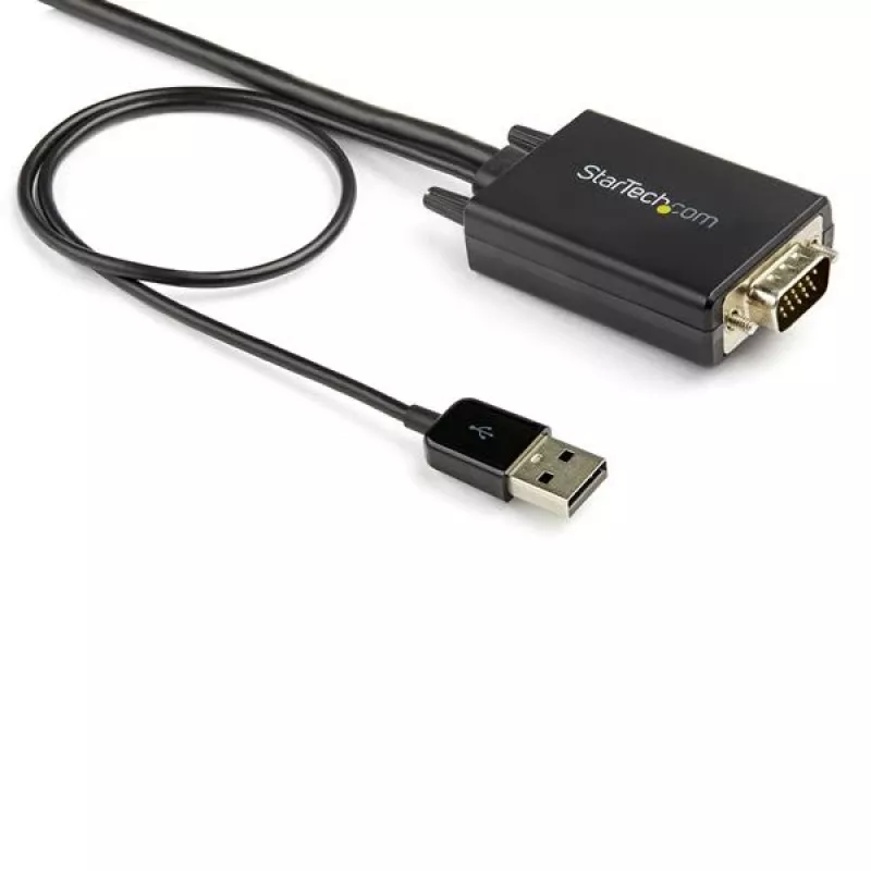 StarTech.com 2m VGA–HDMI pārveidotāja kabelis ar USB audio atbalstu un barošanu - Analogais–digitālais video adapteris VGA datora savienošanai ar HDMI displeju - 1080p vīriešu–vīriešu monitora kabelis