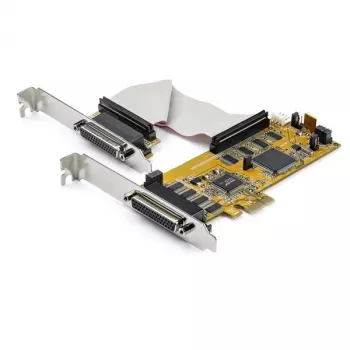 StarTech.com 8-Port PCI Express RS232 seriālā adaptera karte, PCIe RS232 seriālā karte, 16C1050 UART, zema profila seriālā DB9 kontrollera/paplašināšanas karte, 15kV ESD aizsardzība, tikai Windows - TAA
