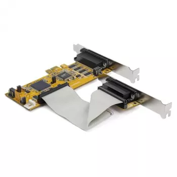 StarTech.com 8-Port PCI Express RS232 seriālā adaptera karte, PCIe RS232 seriālā karte, 16C1050 UART, zema profila seriālā DB9 kontrollera/paplašināšanas karte, 15kV ESD aizsardzība, tikai Windows - TAA