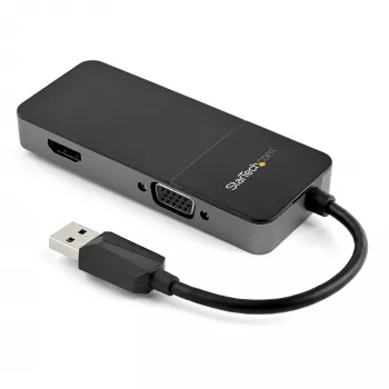 StarTech.com USB 3.0 uz HDMI un VGA adapteris - 4K/1080p USB Type-A divu monitoru daudzportu adapteris - ārējā video karte vairākiem ekrāniem