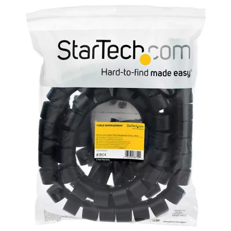 StarTech.com 2.5 m kabeļu pārvalks - spirālveida - 45 mm diametrs