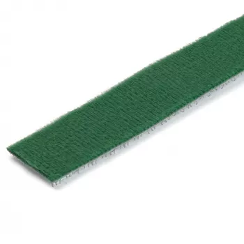 StarTech.com 100 pēdu Velcro ruļļa lente - griežams pēc izmēra atkārtoti lietojami kabeļu sasienamie - rūpnieciskā vadu stiprinājuma lente / regulējami auduma aptinumi zaļi / atkārtoti lietojamas pašsatverošas kabeļu pārvaldības siksnas