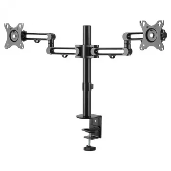StarTech.com ARMDUAL3 Divu monitoru stiprinājums - galda skava, VESA, līdz 32 collu ekrāniem, regulējams augstums/slīpums/pagrieziens/rotācija