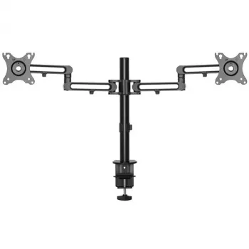 StarTech.com ARMDUAL3 Divu monitoru stiprinājums - galda skava, VESA, līdz 32 collu ekrāniem, regulējams augstums/slīpums/pagrieziens/rotācija