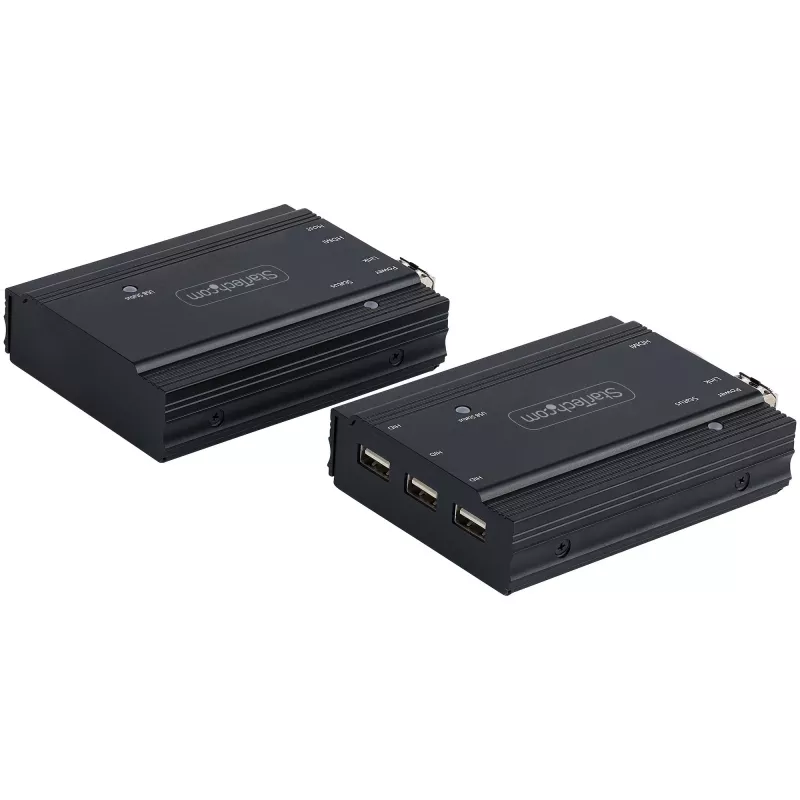 StarTech.com 4K HDMI KVM pagarinātājs pa optisko šķiedru - HDMI video un USB attālināts KVM slēdža/konsoles pagarinātājs - līdz 300m (MultiMode) - 2x 10G MMF SFP+ moduļi - KVM pagarināšanas komplekts (TX/RX)