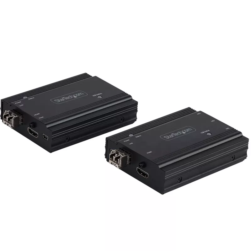 StarTech.com 4K HDMI KVM pagarinātājs pa optisko šķiedru - HDMI video un USB attālināts KVM slēdža/konsoles pagarinātājs - līdz 300m (MultiMode) - 2x 10G MMF SFP+ moduļi - KVM pagarināšanas komplekts (TX/RX)