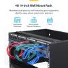 StarTech.com 4U sienas stiprinājuma tīkla plaukts - 14 collas dziļš (zems profils) - 19 collu sadales paneļa kronšteins seklajiem serveriem un IT aprīkojumam, tīkla slēdžiem - 20 kg svara ietilpība, melns