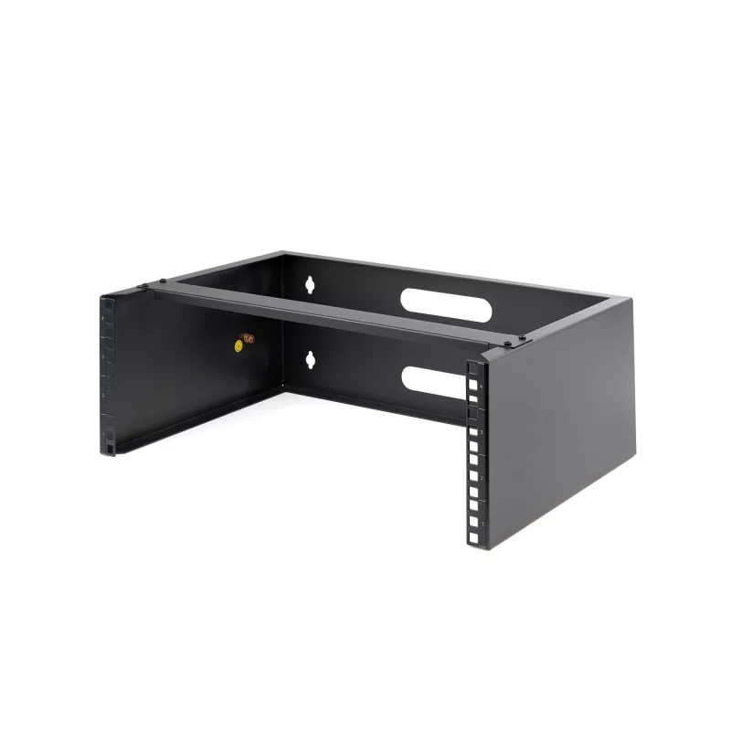 StarTech.com 4U sienas stiprinājuma tīkla plaukts - 14 collas dziļš (zems profils) - 19 collu sadales paneļa kronšteins seklajiem serveriem un IT aprīkojumam, tīkla slēdžiem - 20 kg svara ietilpība, melns