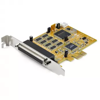 StarTech.com 8-portu PCI Express RS232 seriālā adaptera karte, PCIe RS232 seriālā karte, 16C1050 UART, daudzportu seriālā DB9 kontrollera/paplašināšanas karte, 15kV ESD aizsardzība, tikai Windows - TAA