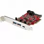 StarTech.com 5-Portu USB PCIe karte - 10Gbps USB 3.1 Gen 2 PCIe karte ar 1x USB-C un 2x USB-A - 1x 2 Portu IDC (Iekšējais 5Gbps USB savienotājs) - USB C PCI Express kontrollera karte